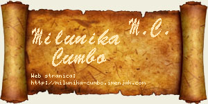 Milunika Cumbo vizit kartica